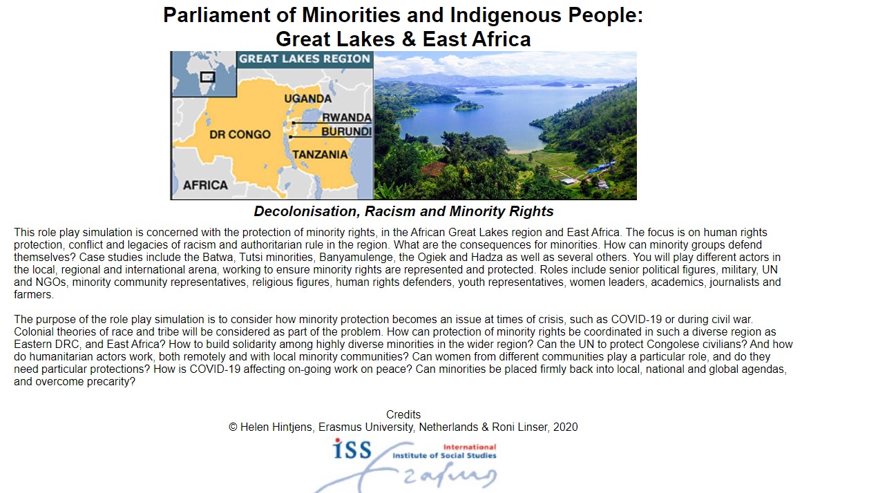 Parliament of Minorities and Indigenous People: Great Lakes & East Africa